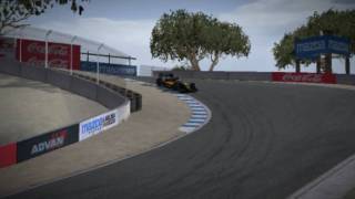 [rFactor] Lap at Laguna Seca in a 1995 Lola-Mercedes