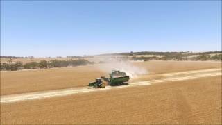 Trufab Grain King 36T Chaser Bin on 3 metre Tracks Demo Boekemans Drone 2K