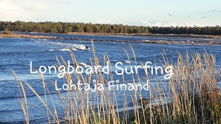 Longboard Surfing Lohtaja Finland