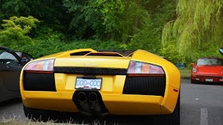 2x Lamborghini Murciélago Roadsters - Startups \u0026 Sounds