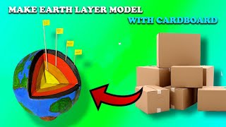How to Make Earth Layer Model With Cardboard/ Make 3d Earth Layer Model for School project