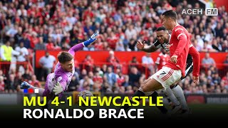 Hasil Liga Inggris Manchester United 4-1 Newchastle United, Debut Ronaldo Memukau