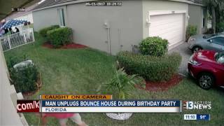 Several children injured when neighbor unplugs bounce house