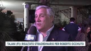 TAJANI FI: RISULTATO STRAORDINARIO PER ROBERTO OCCHIUTO