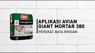 Video Tutorial Giant Mortar 380 Perekat Bata Ringan