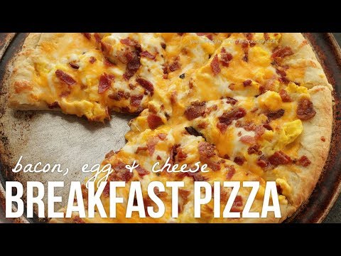 Bacon, Egg & Cheese Breakfast Pizza!! Bacon, Egg & Cheese Breakfast Pizza!!