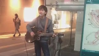 川崎駅に降臨した尾崎豊の歌声そっくりさん 井坂海音？