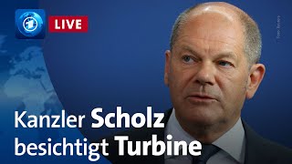 Gasstreit: Scholz besichtigt Siemens-Turbine