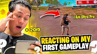 First Time Reacting on My Old Free Fire Video 😱 Noob or Pro ?? Tonde Gamer
