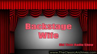 Backstage Wife, Old Time Radio Show, 500719   3950 Episode 3950