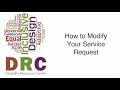 Student Modify Service Request in DRC Online