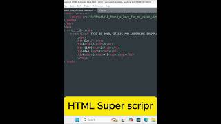 HTML & CSS Tutorials Beginner To Pro| 20 - Superscript tag