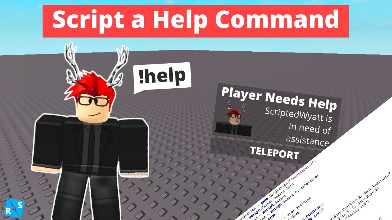 Roblox Scripting Tutorial: How To Script A Help Command - YouTube