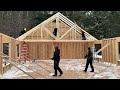 brendon u0026 madisyns house update~ trusses are being set