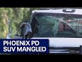 Phoenix officer swerved to avoid dog on road, crashed into wall: PD