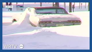 How does this winter storm measure up to the Blizzard of 1978 in Indiana