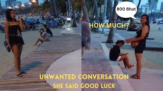How much? Asked on cam Boom Boom freelancer Pattaya beach road- She doesn`t care