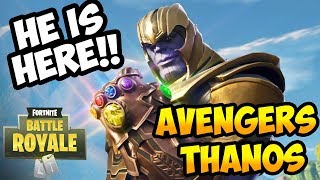 first gameplay avengers thanos in fortnite thanos gauntlet destruction - avengers and fortnite gameplay