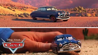 Doc Hudson corriendo en el desierto, recreado con autos de juguete | Pixar Cars