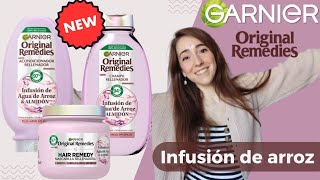 ANÁLISIS de la NUEVA GAMA de ORIGINAL REMEDIES INFUSIÓN DE ARROZ de GARNIER 🌾 {tinycosmetics}