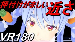 【VR180】顔が近いVR 炉心融解 兎田ぺこら【Hololive MMD 8K】