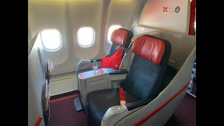 Air Asia X Premium Flatbed Seat | Denpasar to Kuala Lumpur | A330-300