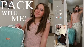 PACK WITH ME!! | for winter camp! church camp vlog❄️