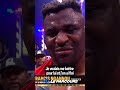 le discours émouvant de francis ngannou à son fils kobe après son combat contre renan ferreira 🤍