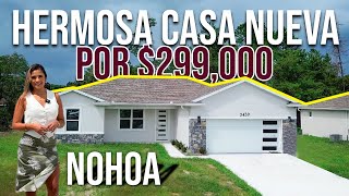 HERMOSA CASA NUEVA 🏠🏠 por $289,000 NO HOA Ocala FLORIDA