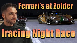 My First Night Race on Iracing | Ferrari 296 at Zolder!