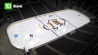 TD Garden ice install timelapse