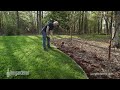 how to create a curved landscape bed