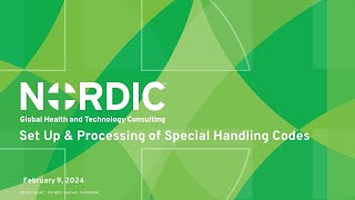 Nordic INFORmative Friday   Setup and Processing of Special Handling Codes 20240209