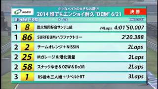 2014 ﾂｲﾝﾘﾝｸもてぎ　DE耐　6月21日（土）