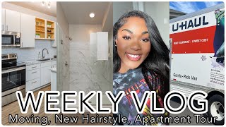 Moving Vlog: Empty Luxury SC Apartment Tour + I Dyed My Hair Black + Unpacking | Callmeteonna