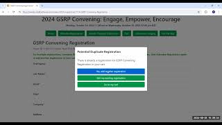 Registering Multiple Attendees