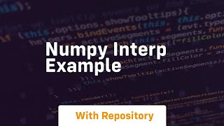numpy interp example