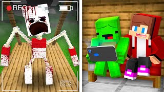 ジェイジェイとマイキーがマインクラフトの隠しカメラで怖いキャリーを撮った。- まいぜん !