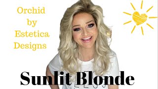 UNBOXING*  WIG Review of the BRAND NEW COOL TONE SHADE *SUNLIT BLONDE* Estetica Designs* Orchid!