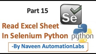 Read Excel Sheet - Data Driven Approach in Selenium Python - Part 15