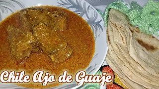 ¡CHILEAJO DE GUAJE CON CARNE DE PUERCO.! Fácil y delicioso.!