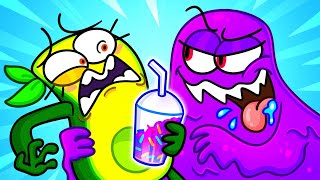 THE GRIMACE SHAKE || Delicious Grimace Shake || How to Sneak Food in School by Avocado Couple