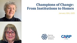 Champions of Change: From Institutions to Homes