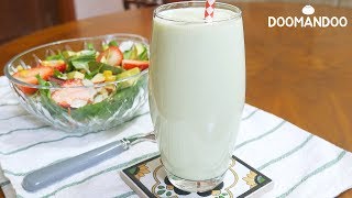 스타벅스 스타일🥑아보카도 요거트 쉐이크와🥗샐러드 Avocado Yogurt Shake \u0026 Avocado Salad : 두만두 doomandoo