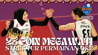 Highlight Poin Megawati Hangestri I IBK Altos vs Red Sparks Ronde 2 V-League 2024-2025 I Away