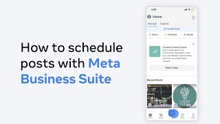 How to schedule posts with Meta Business Suite