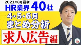 【2021年8月求人広告業界まとめ】大きく伸びている業態の「キーワード」を発見しました