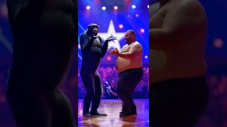 Fat Man vs Monkey, performed stunningly on the America's Got Talent stage