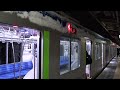 雪の東武60000系入線　野田市駅