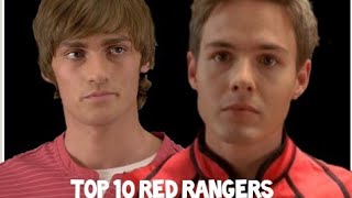 Ranking my top 10 favorite Red Rangers (Power Rangers)